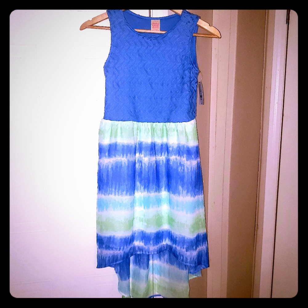 Blue & Green Tie Dye Dress NWT
